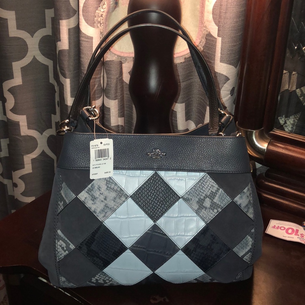 Coach bag blue tone